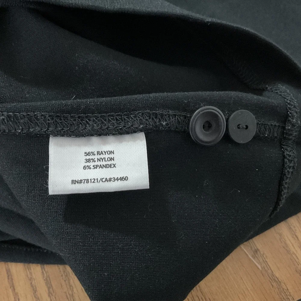 EILEEN FISHER Black Straight Leg Dress Pants Women's Size S